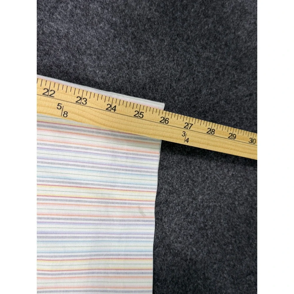 Vintage Brooks Brothers Trousers Women 6 White Multi Stripe Straight Leg Cotton